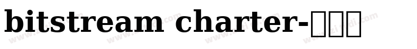 bitstream charter字体转换